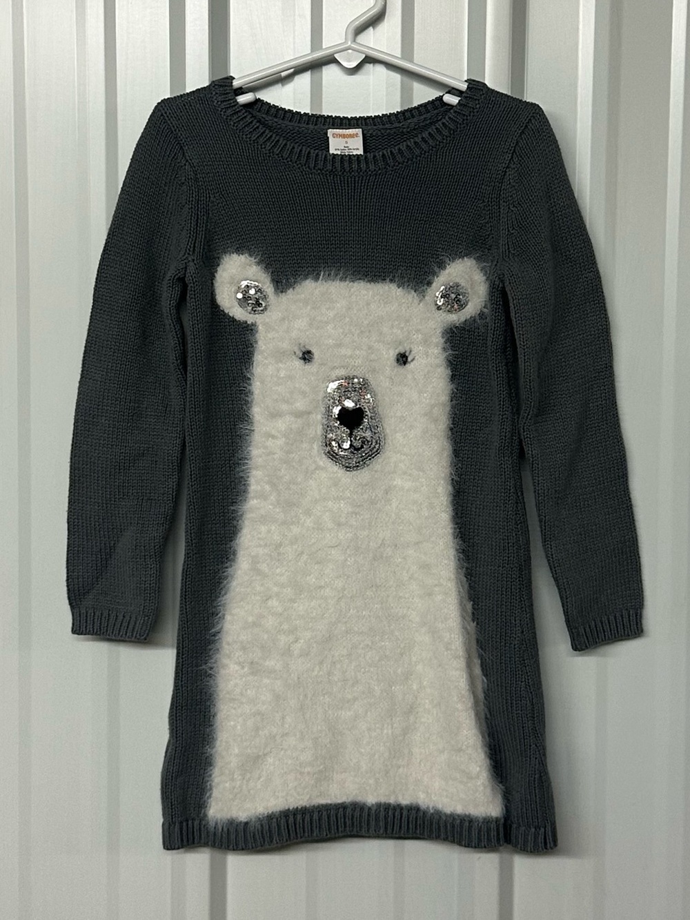 Girls Gymboree Polar Bear Sweater Dress Size 5